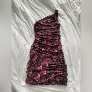 Tiger mist one shoulder mini dress